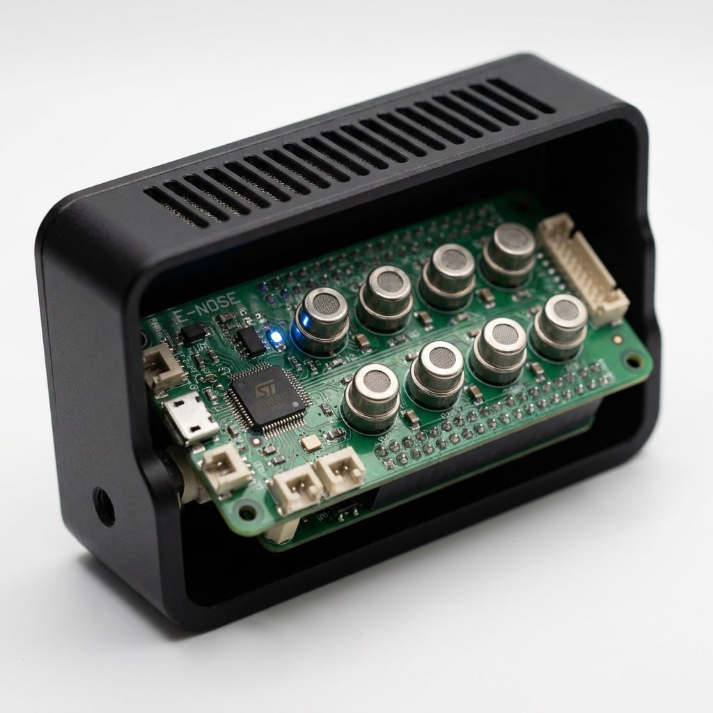 Sky-Eye Fire 8채널 E-NOSE MOS 센서 어레이 — STM32F4 기반 자체 설계 PCB